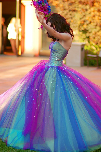 colorful prom dresses	